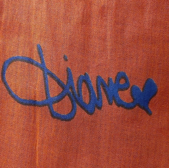 Diane Von Furstenberg | Orange/Blue Wrap/Scarf